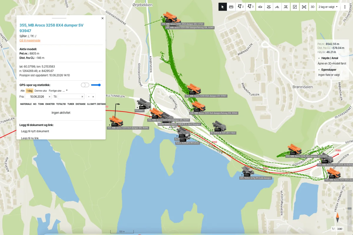 Infrakit map-based project platform with BIM model and field data