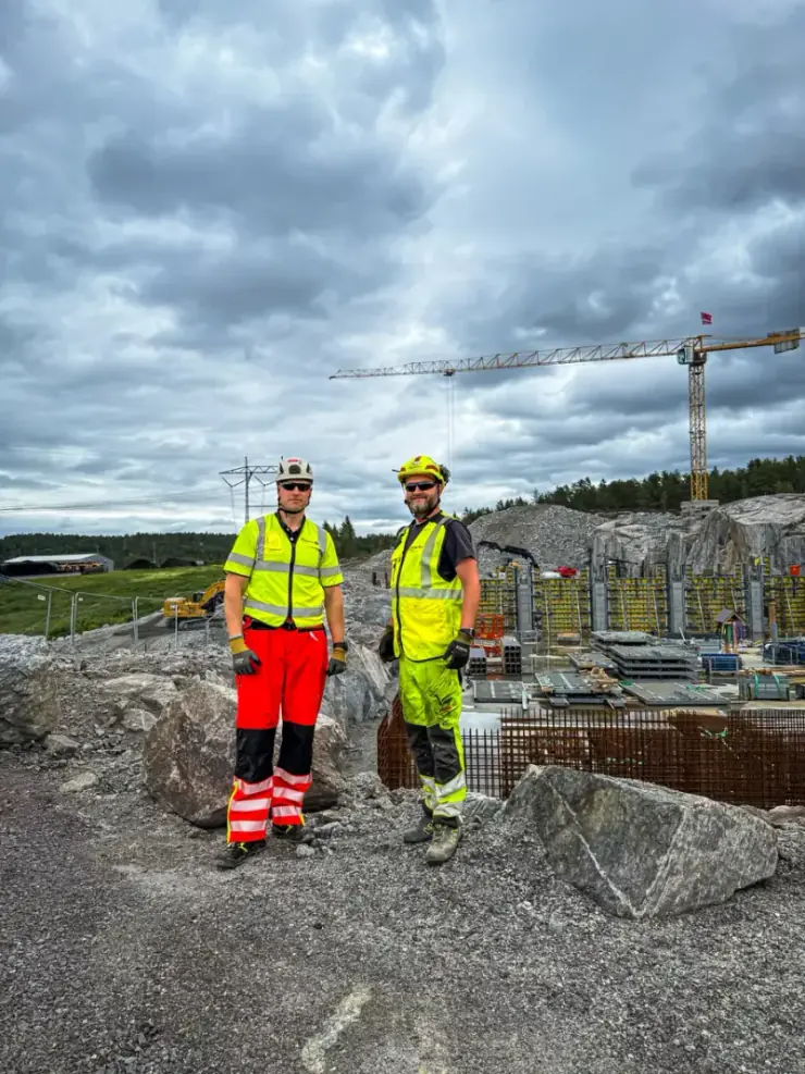 Anlegg Øst Entreprenør on a project