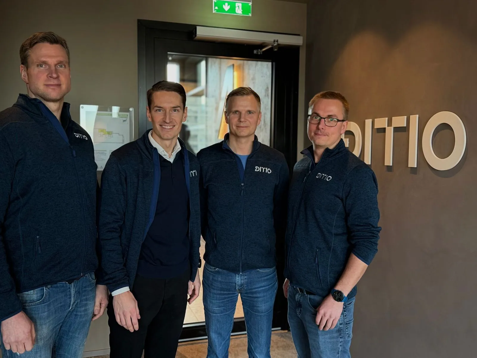 Ditio management group: Steffen Nerdal, Kristian Brakvatne, Jacob Døskeland and Thor Petter Korsmo