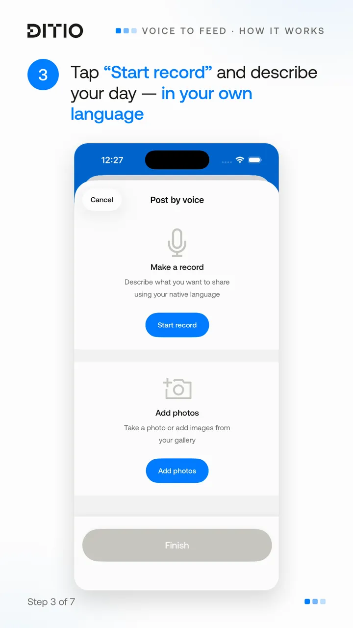Voice to Feed – AI turns speech into structured text (step 3)